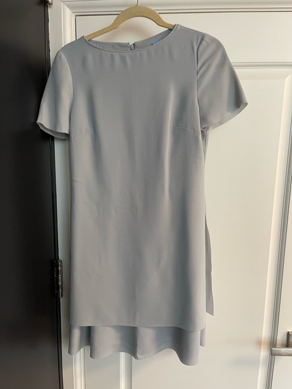 Reiss Light Gray/Blue Midi Dress
